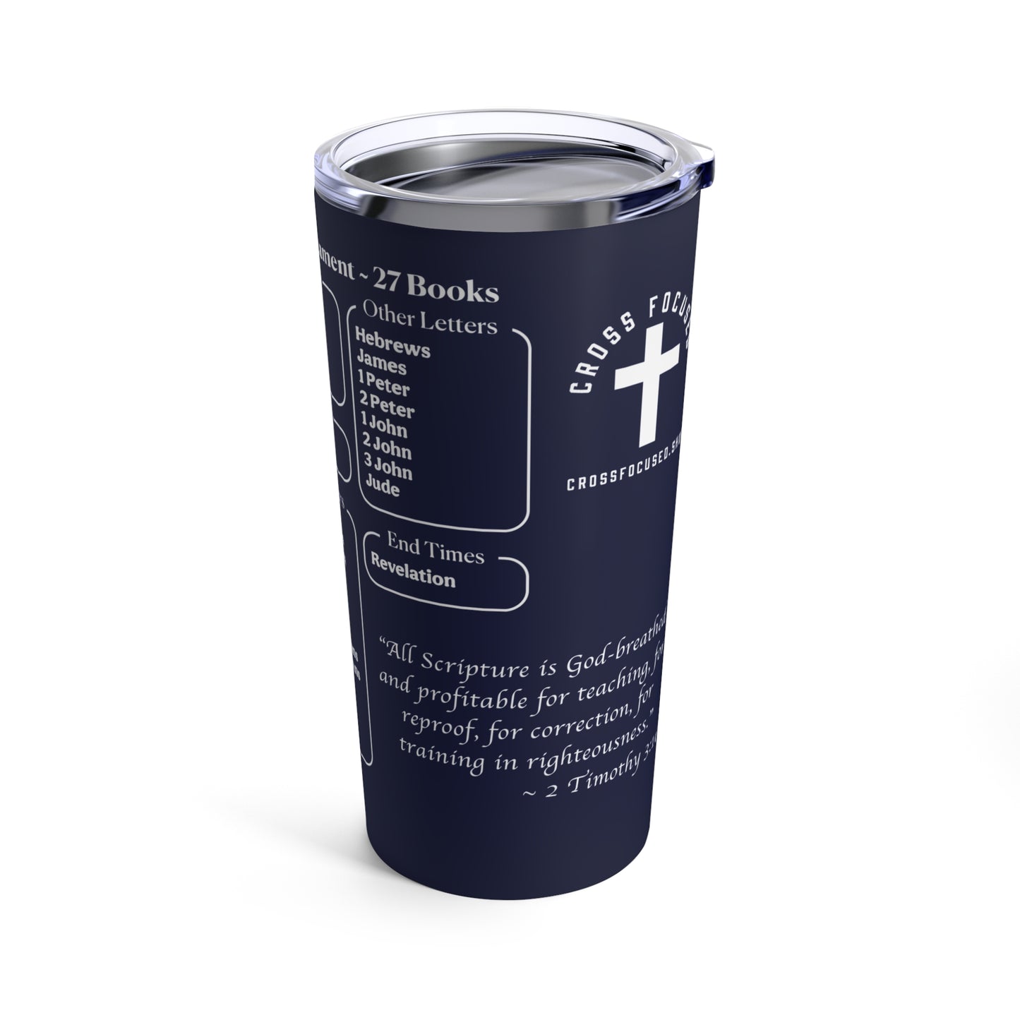 20oz Bible Books Stainless Steel Insulated Tumbler