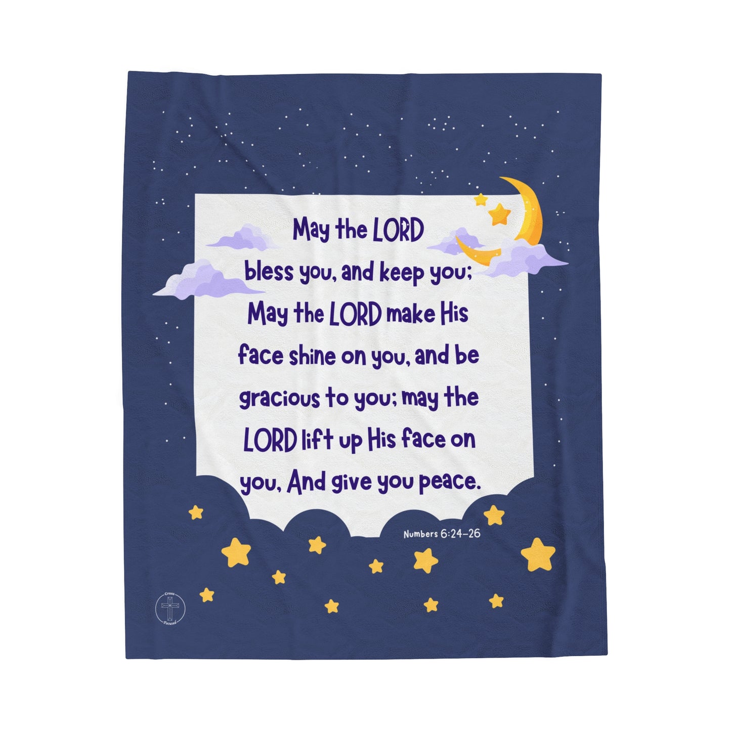 Numbers 6 Velveteen Plush Throw-Style Blanket