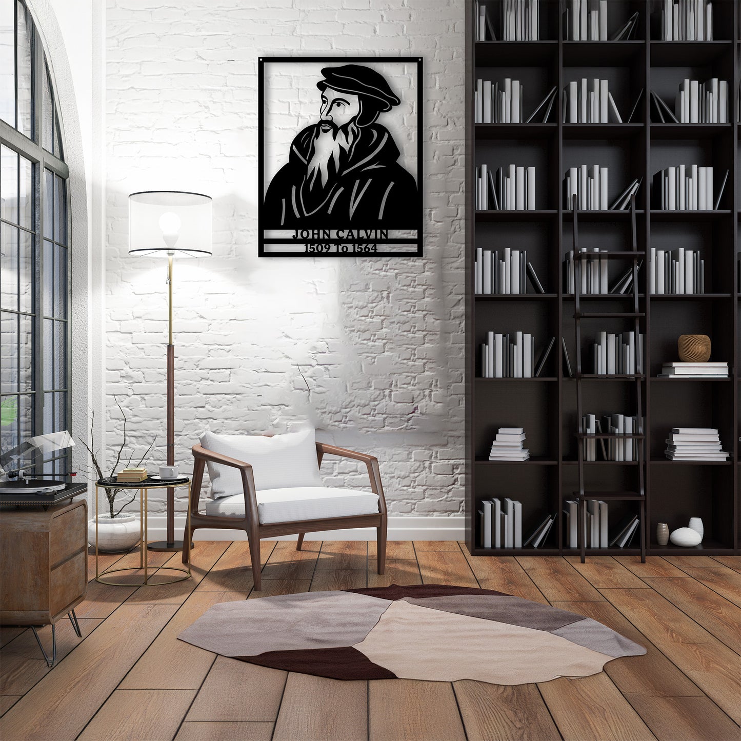 John Calvin Powder Coated Metal Sign
