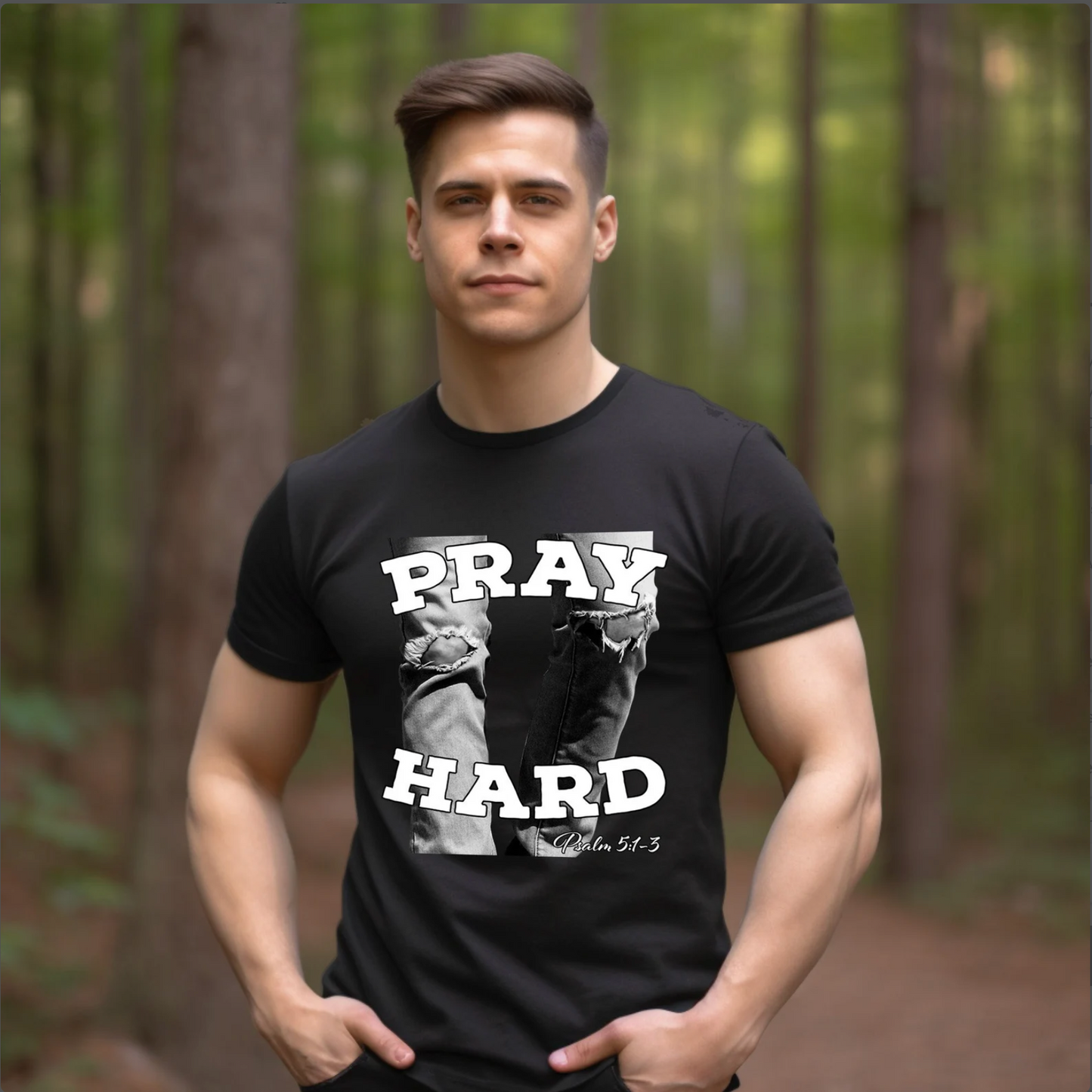 Pray Hard Tee - 7 Colors, 6 Sizes