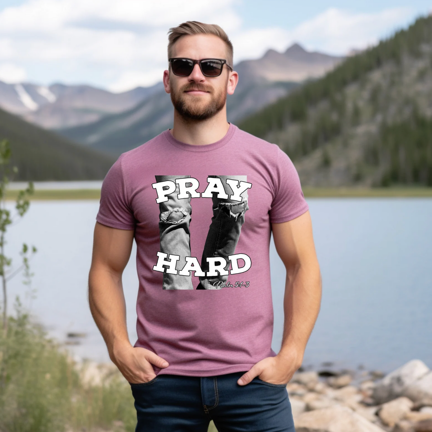Pray Hard Tee - 7 Colors, 6 Sizes
