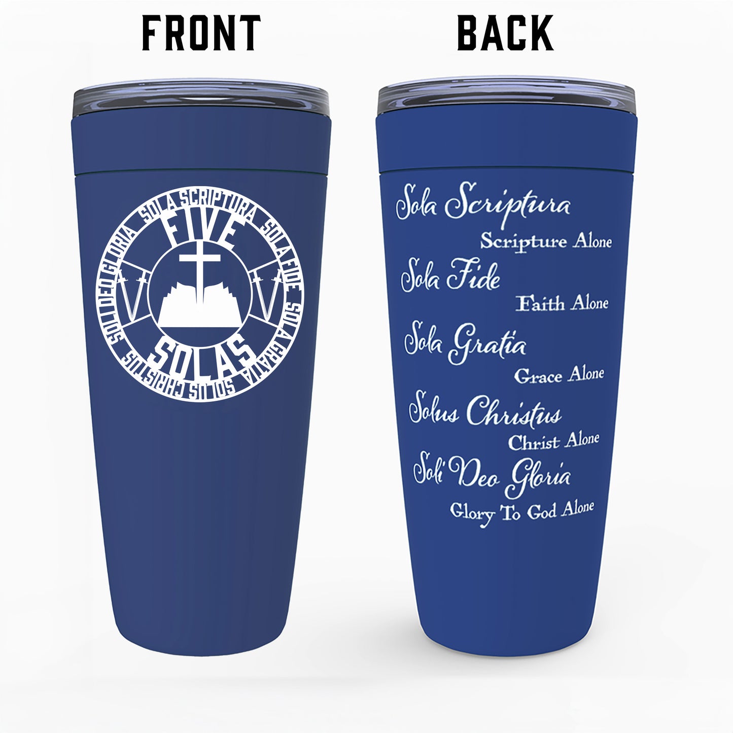 Five Solas 20 Ounce Insulated Stainless Steel Tumblers