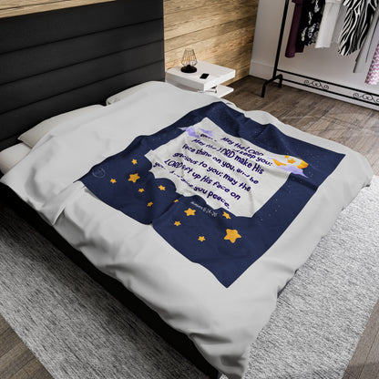 Numbers 6 Velveteen Plush Throw-Style Blanket
