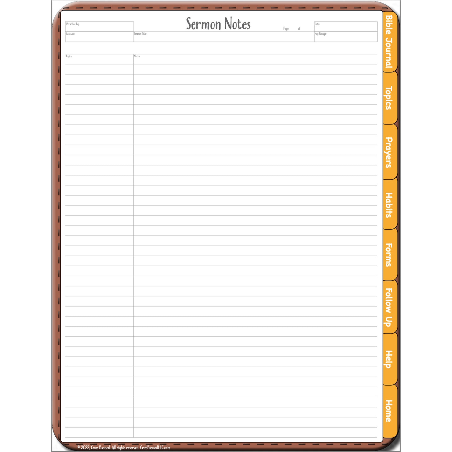 Bible Study Organizer Digital Download - Three Versions In One!