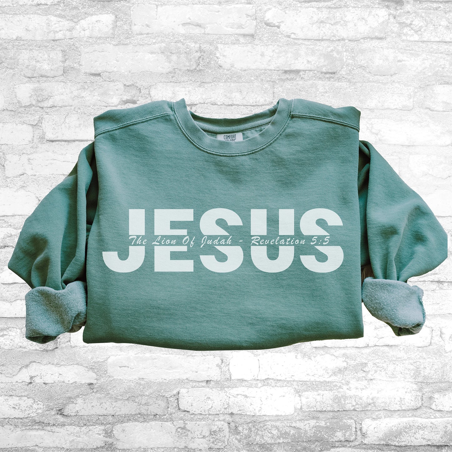 Jesus Lion of Judah Unisex Crewneck Sweatshirt