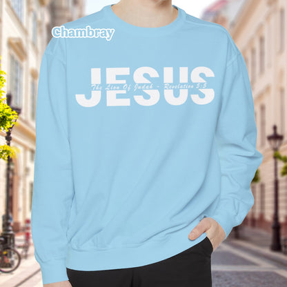 Jesus Lion of Judah Unisex Crewneck Sweatshirt