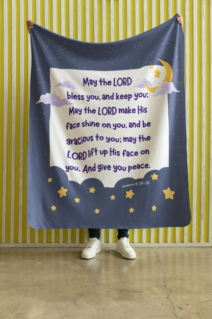 Numbers 6 Velveteen Plush Throw-Style Blanket