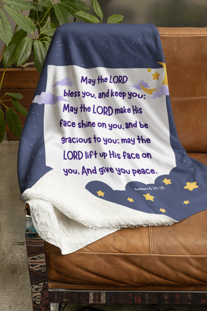 Numbers 6 Velveteen Plush Throw-Style Blanket