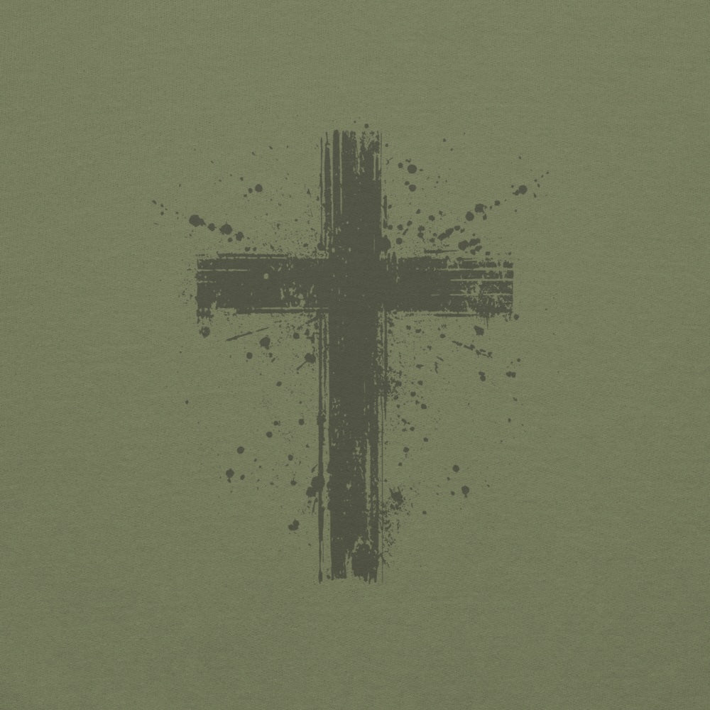 Grunge Cross Unisex Pullover Hoodie