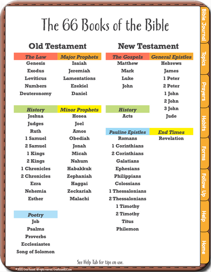 Bible Study Organizer Digital Download - Three Versions In One!